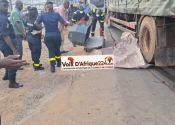 Drame à Dubréka : une femme perd la vie sous les roues d’un camion à Yorokoguiyah